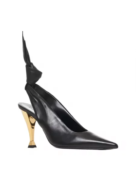 Czółenka Givenchy z otwartą piętą elegancka czarna
