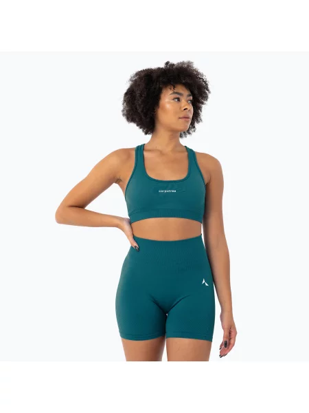 Olcsóbban. Carpatree Blaze Seamless mély óceánkék fitness melltartó. Méret: S kék