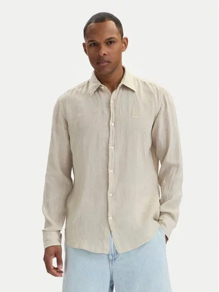 BOSS Cămașă Relegant bej