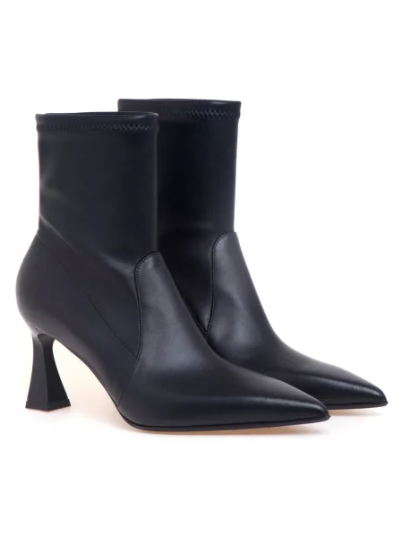 Buty do kostki Sergio Levantesi skórzane czarne