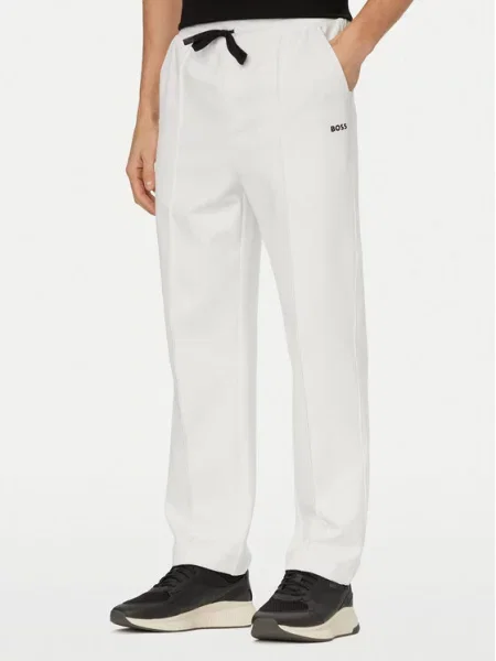 BOSS Pantaloni trening Member Hurley alb