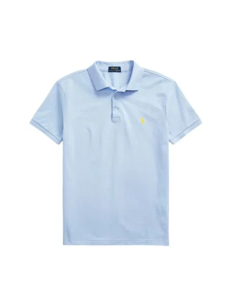 Koszulka polo Ralph Lauren ze stretchu niebieska
