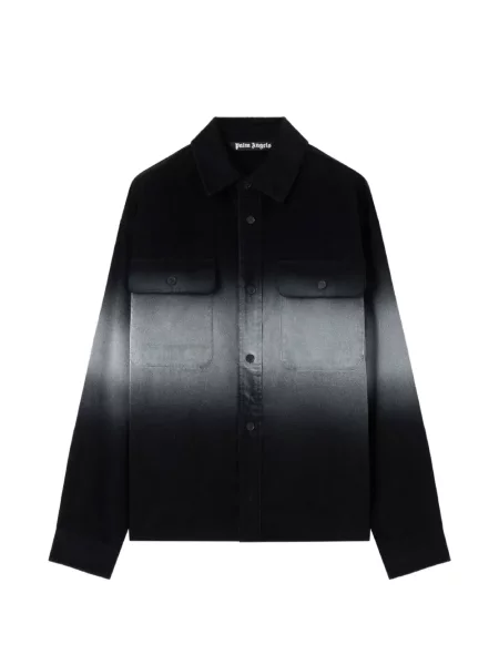 Geacă cămașă Palm Angels cu gradient negru