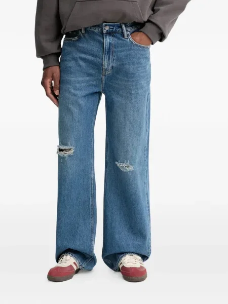 Blugi Allsaints rupți albastru
