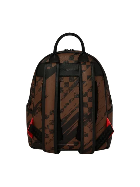 Sprayground plecak miejski damski z imitacji skóry brązowy