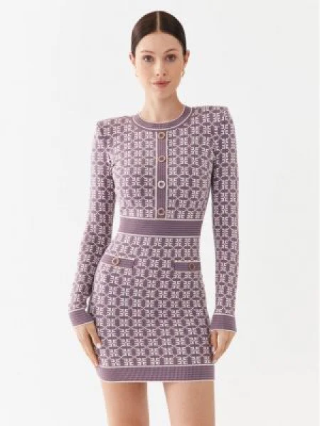 Elisabetta Franchi Rochie tricotată violet