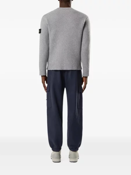 Pulover Stone Island cu strasuri gri
