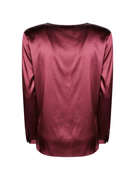 Lung top Antonelli din satin roșu
