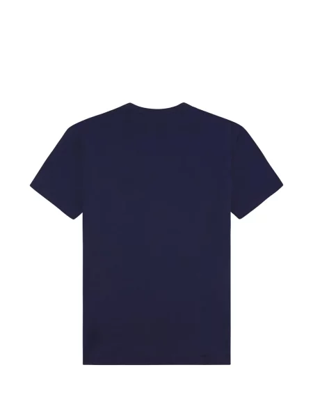 Плетена поло тениска Polo Ralph Lauren с автограф с връзки бяло