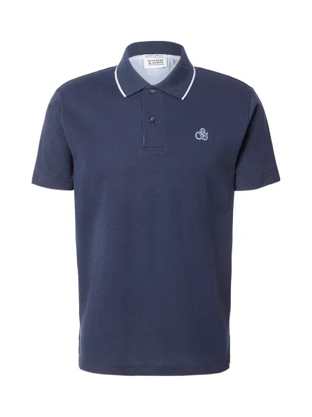 SCOTCH & SODA Tričko námornícka modrá / kráľovská modrá biela
