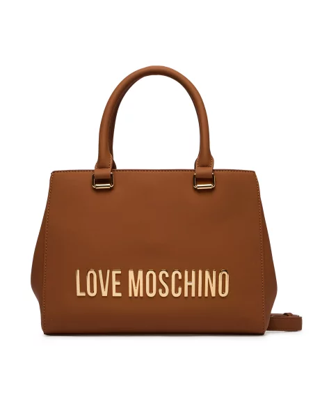 LOVE MOSCHINO Ročna torba rjava