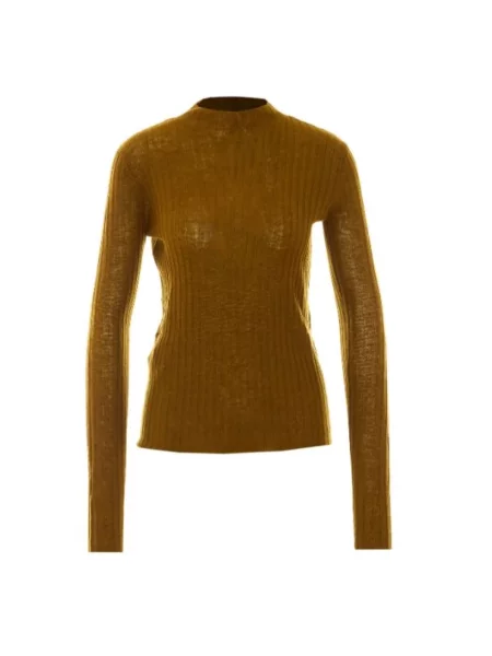 Sweter z golfem Pinko zielony