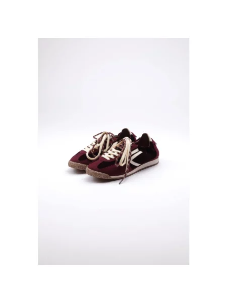 Aksamitne sneakersy Puraai czerwone