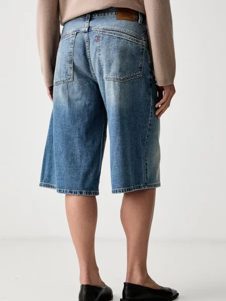 Levi's szorty jeansowe SUPER BAGGY JORT niebieskie