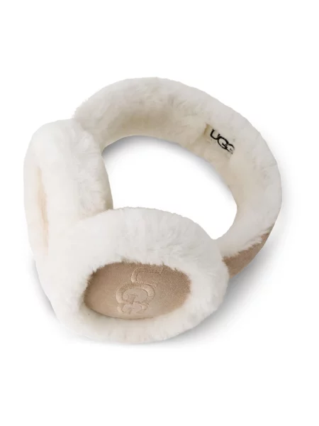 Czapka Ugg zamszowa beżowa