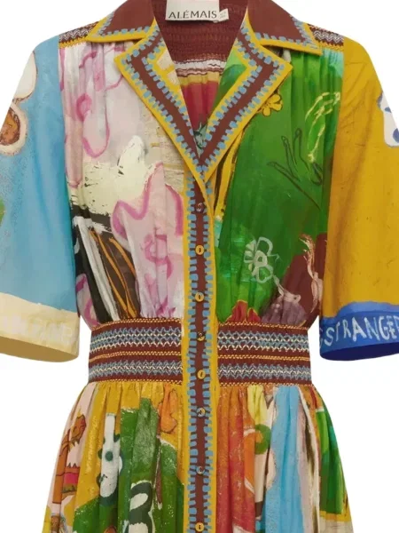 Rochie maxi Alemais cu imagine galben