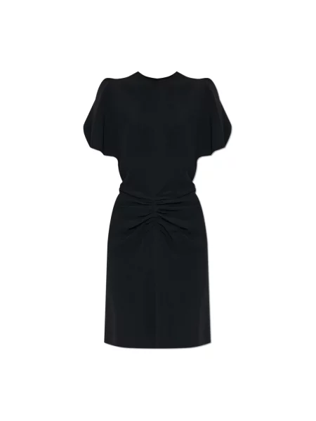 Sukienka mini Victoria Beckham z falbankami czarna