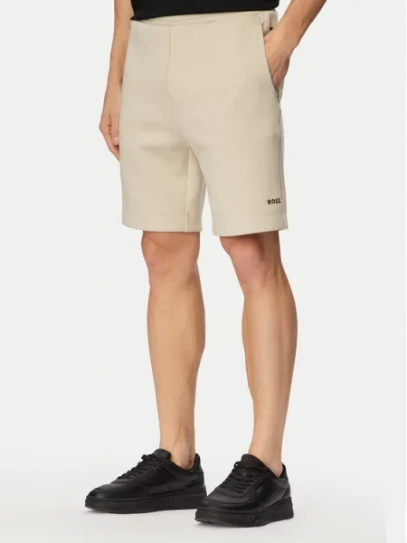 BOSS Pantaloni scurți sport JT_Globe deschis bej