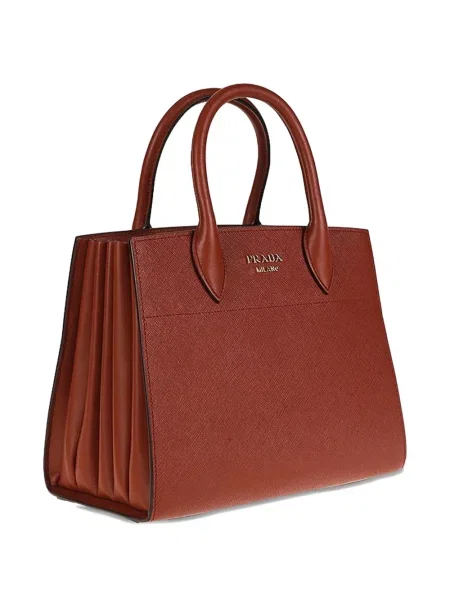Geantă shopper Prada din piele maro