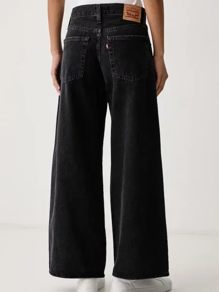 Levi's jeansy wide leg MIDDY WIDE LEG czarne