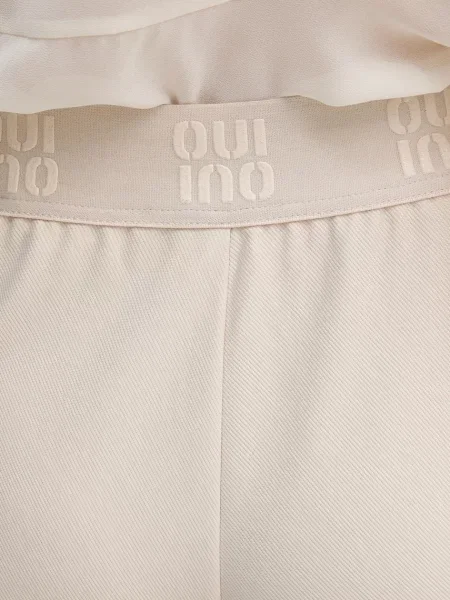 Штани OUI прямі висока посадка бежевий