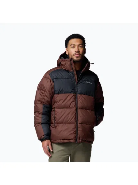 Geacă izolată pentru bărbați Columbia Pike Lake II Hooded tobacco/black negru