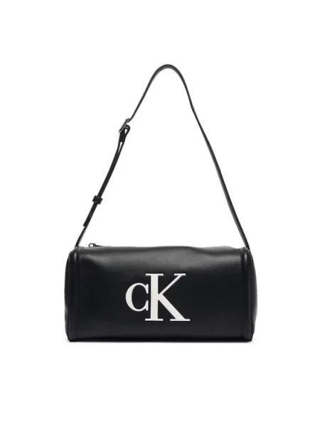 Calvin Klein Дамска чанта Bold Ck Slouchy Shoulder Bag черен