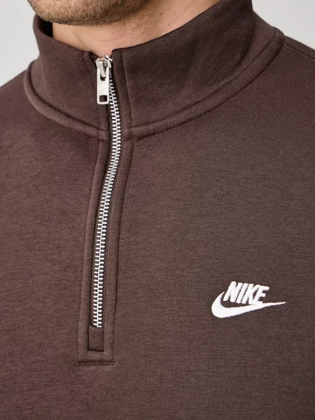Nike Sportswear férfi melegítőfelső pamuttal Club barna