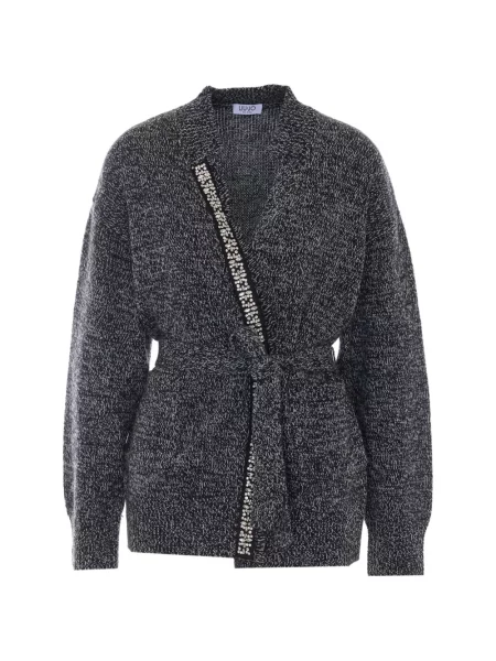 Cu centură cardigan Liu Jo gri