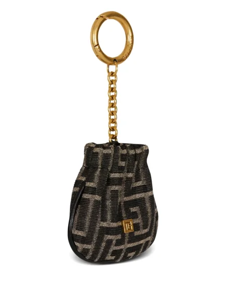 Colier Balmain din jacard negru