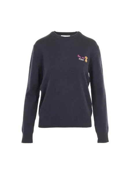 Sweter Mc2 Saint Barth wełniany niebieski