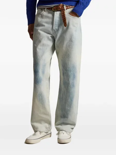 Blugi Polo Ralph Lauren cu model floral cu imagine violet