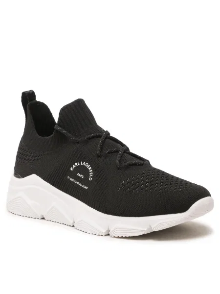 Karl Lagerfeld Sneakers tornacipő VERGER Maison Karl Knit Lo fekete