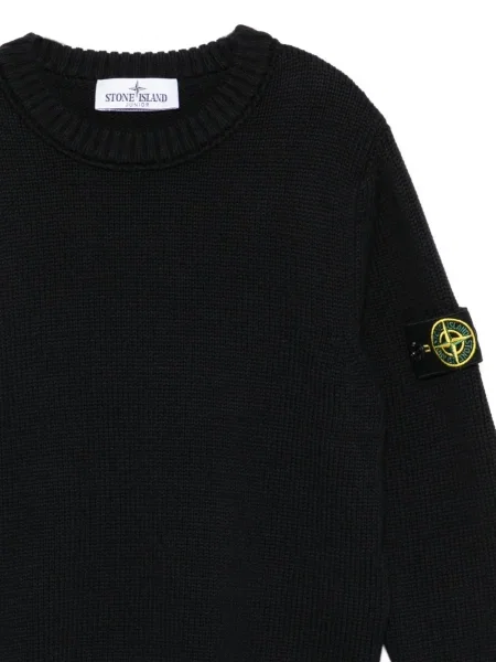 Sweter dziecięcy Stone Island czarny