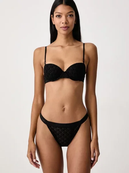 Calvin Klein Underwear tangá dámske čierna
