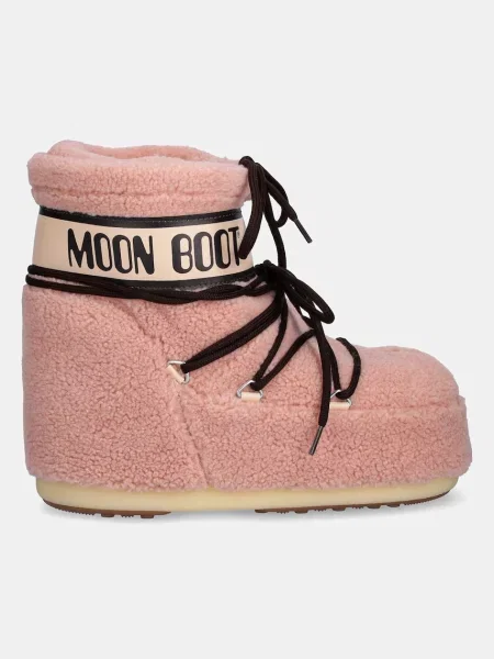 Зимові чоботи Moon Boot MB ICON LOW FLEECE рожевий