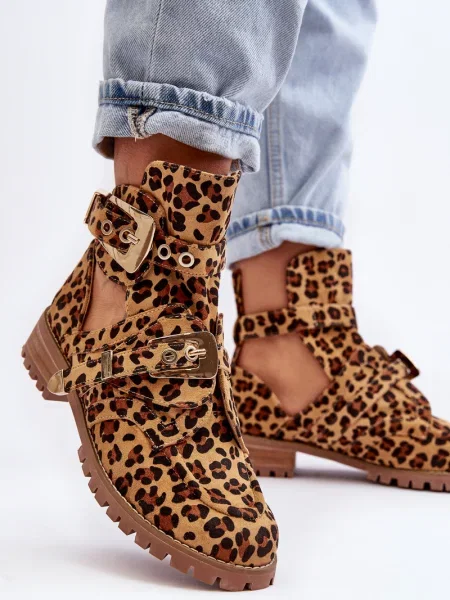 Gležnjarji Boto iz semiša rjava