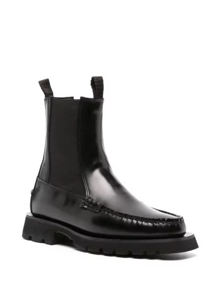 Cizme scurte Hereu din piele negru