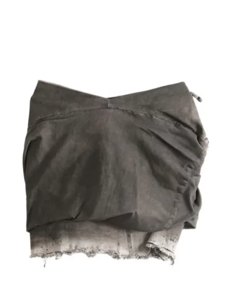 Fusta mini Rick Owens Drkshdw drapată gri