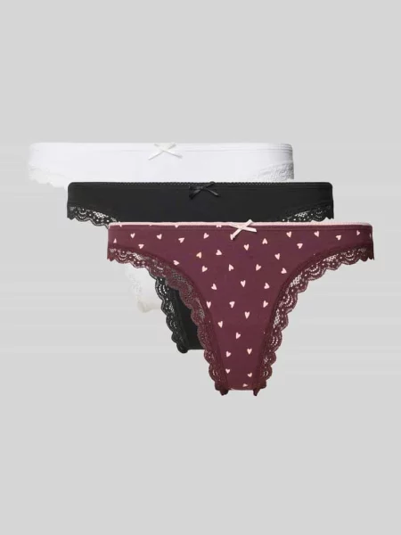Stringi z mieszanka bawełny w zestaw 3 szt. Jake*s Casual