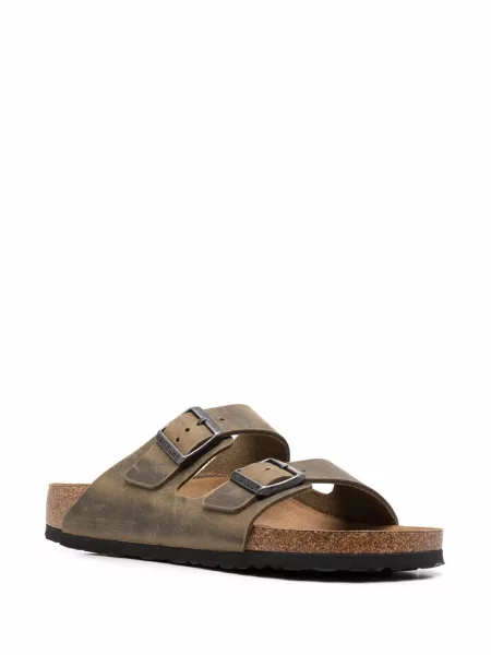 Sandalai Birkenstock su sagtimis žalia
