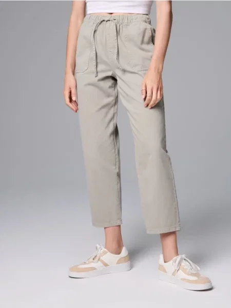 Джинси carrot fit зелений