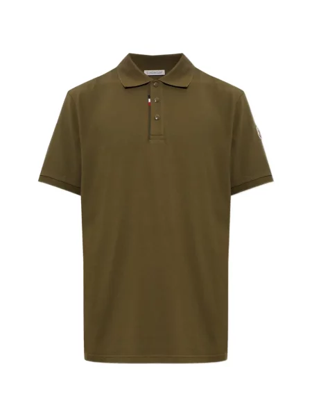 Tricou polo Moncler cu autograf verde