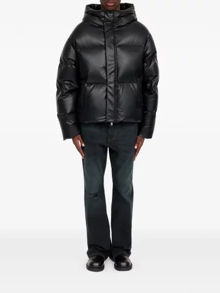 Яке Mm6 Maison Margiela с качулка черно