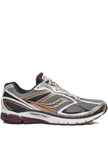 Sneakerși Saucony cu șireturi din dantelă gri