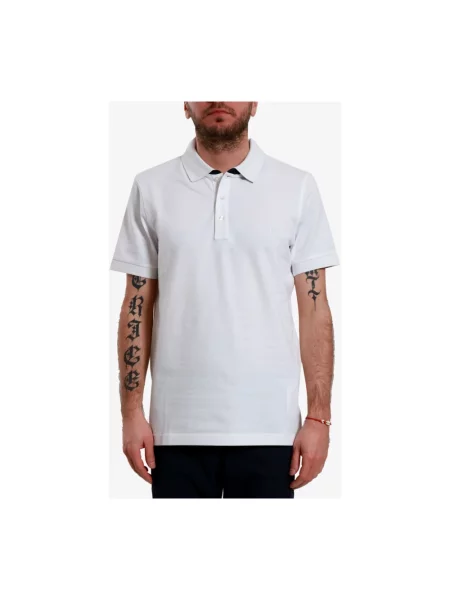 Koszulka polo Fay z kołnierzem biała