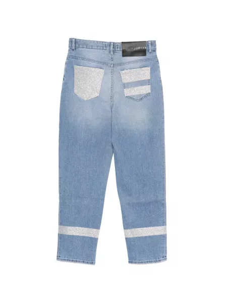 Decupat blugi Just Cavalli albastru