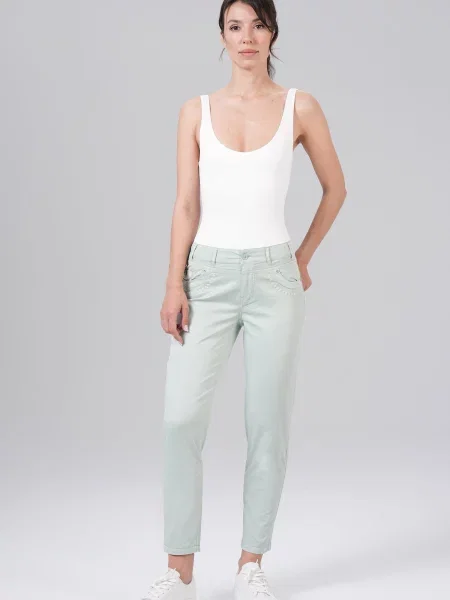 M.O.D MIRACLE OF DENIM Jeans mentă verde