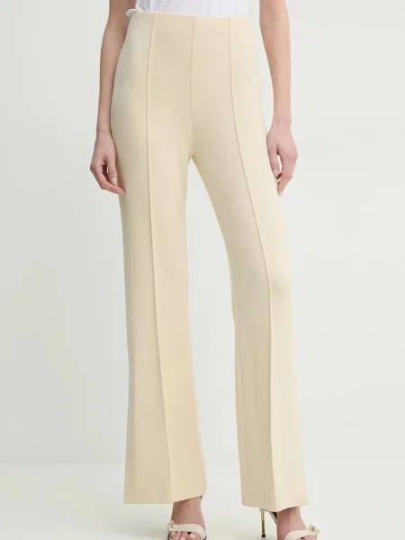 Day Birger et Mikkelsen pantaloni Wagner femei evazati high waist bej