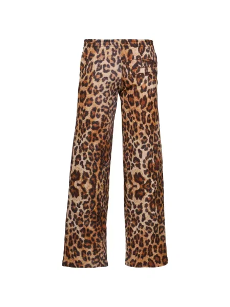 Pantaloni La Maskarade cu imagine cu model leopard alergare maro